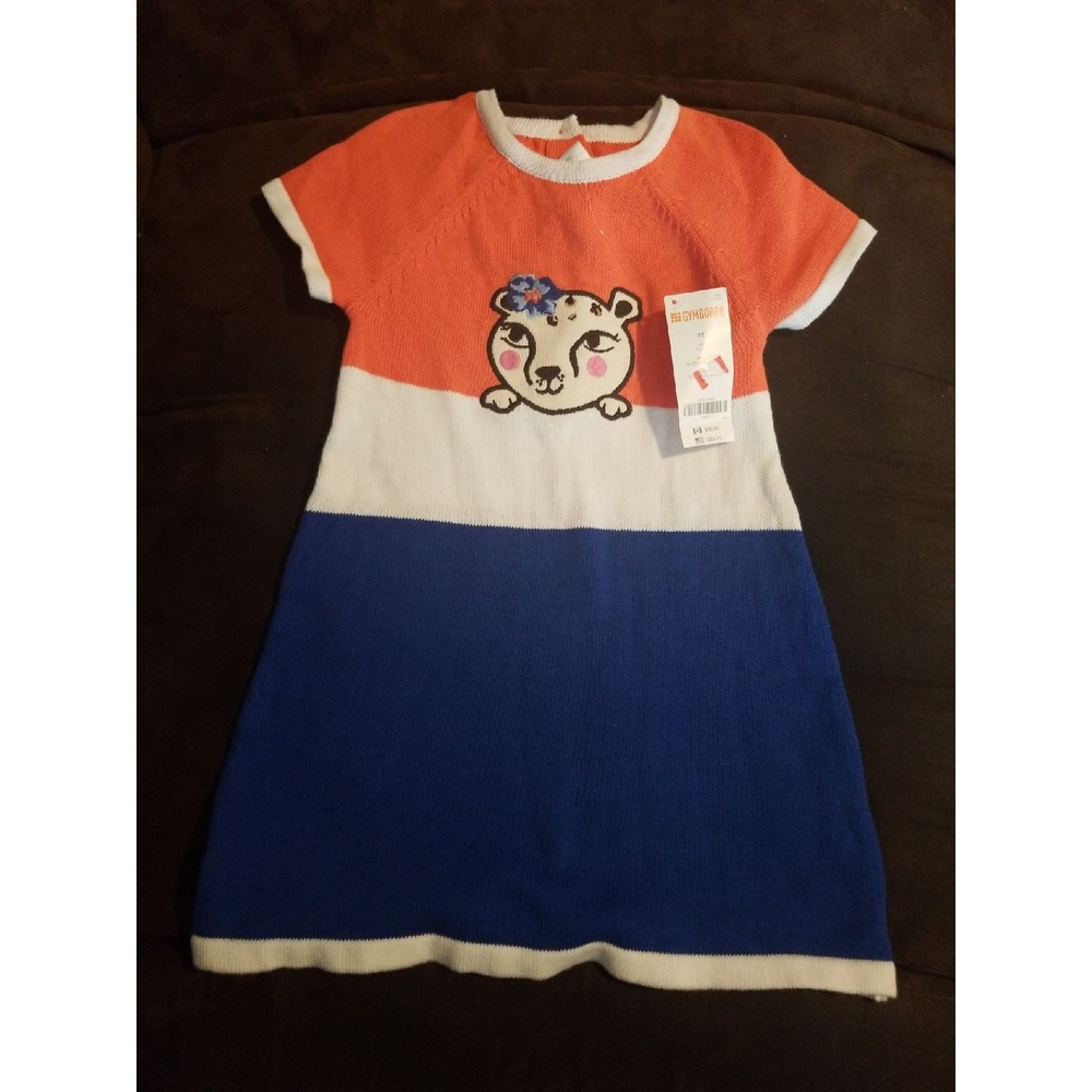 Gymboree animal party cat dress 3t nwt